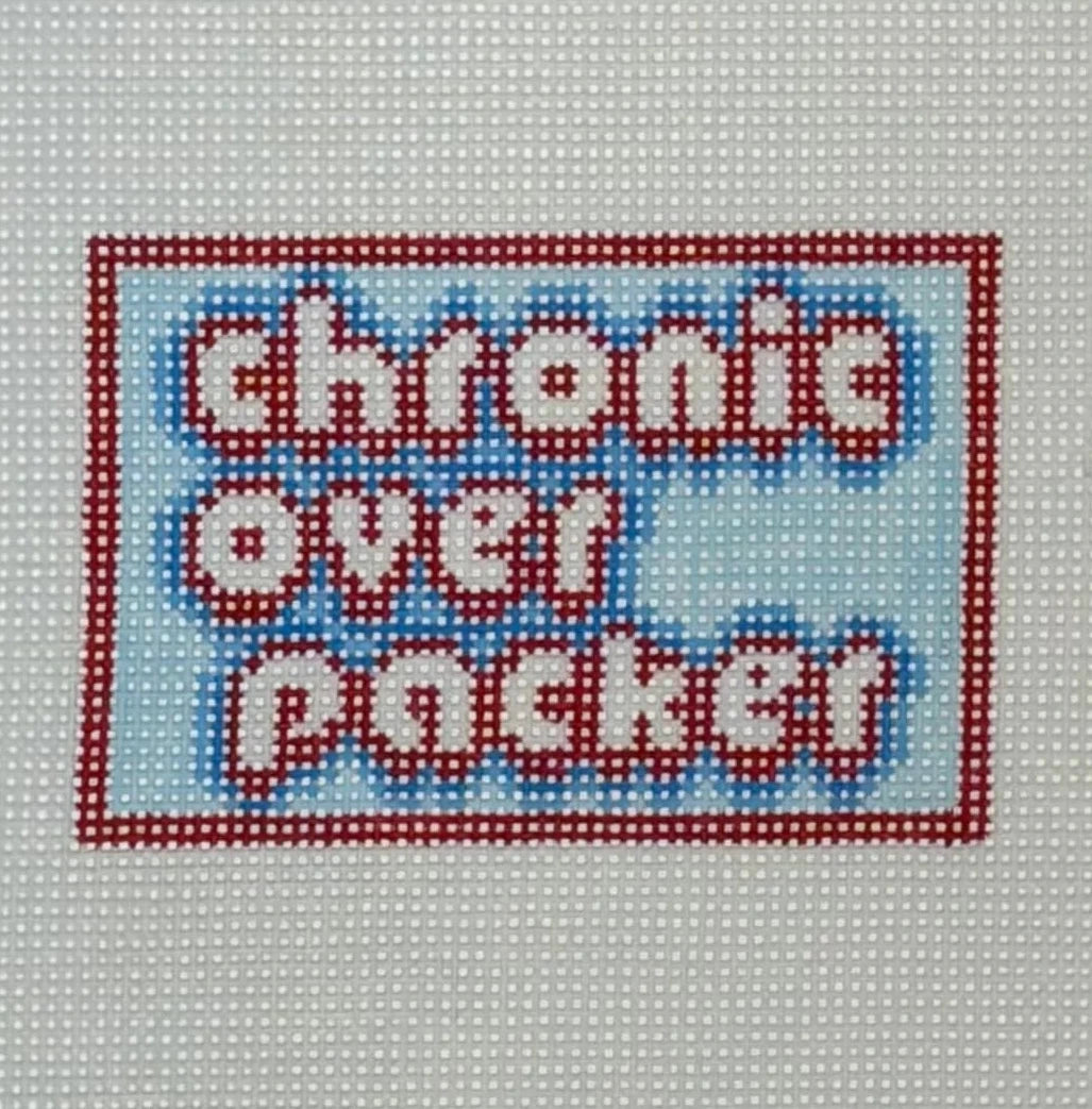 Chronic Overpacked Needlepoint Canvas