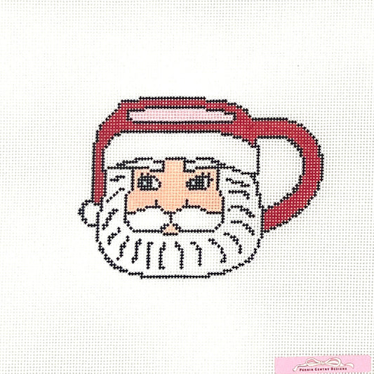 Santa Mug Needlepoint Canvas