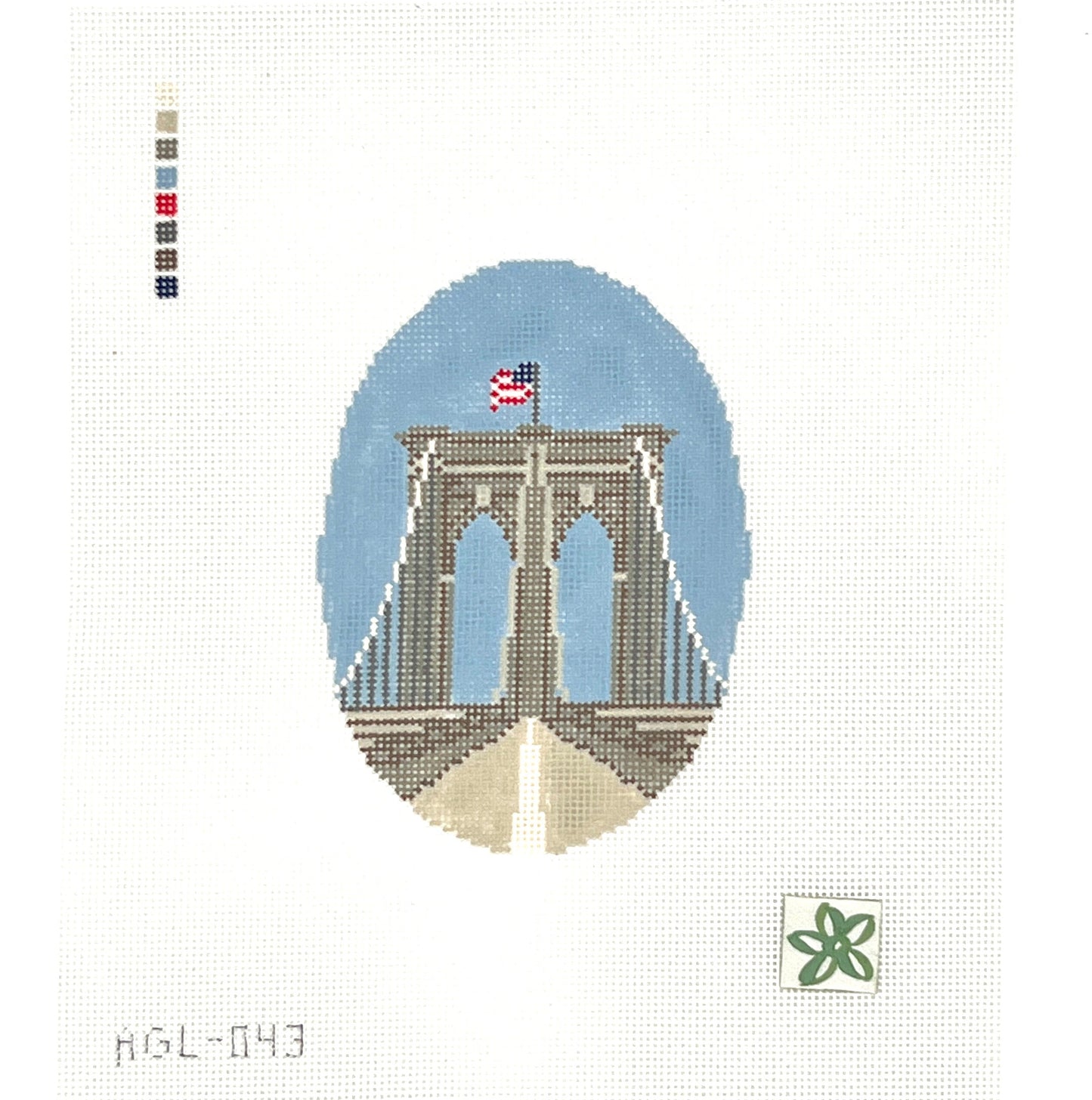 Brooklyn Bridge Needlepoint Canvas