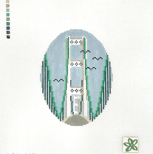 Mackinac Bridge Needlepoint Canvas