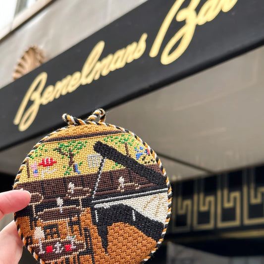 Bemelmans Bar at the Carlyle Hotel Needlepoint Canvas & Stitch Guide