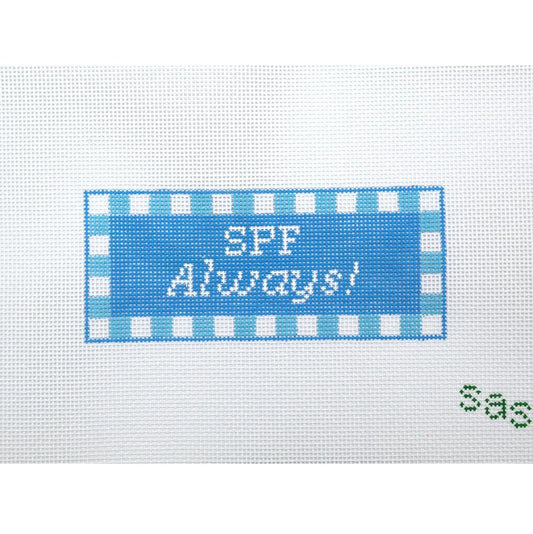 Blue SPF Always Needlepoint Canvas