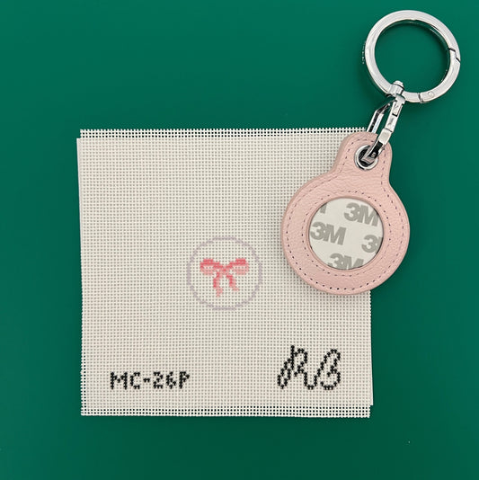Self Finishing Set: Bow Canvas & Pink Mini Clip