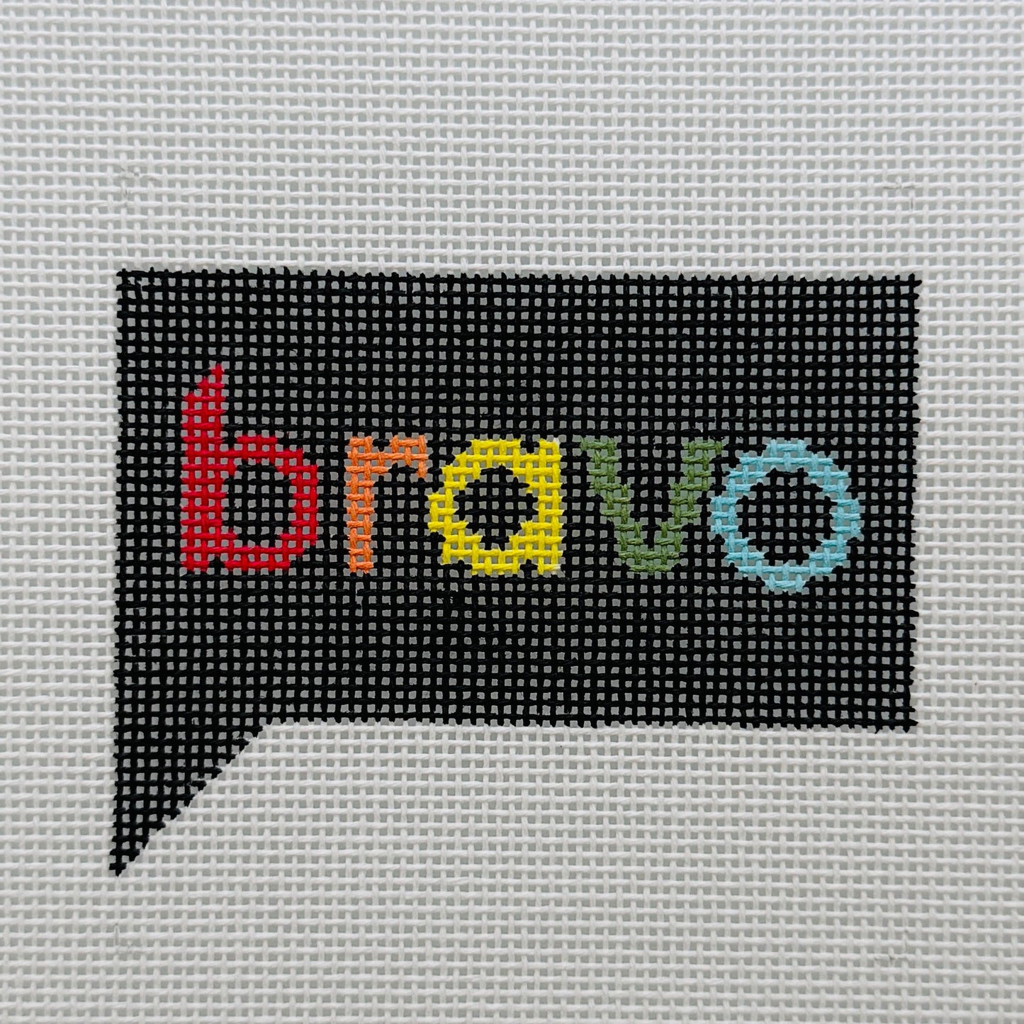 Rainbow Bravo Needlepoint Canvas