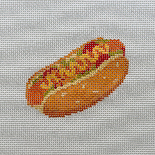 Hotdog Heaven Needlepoint Canvas