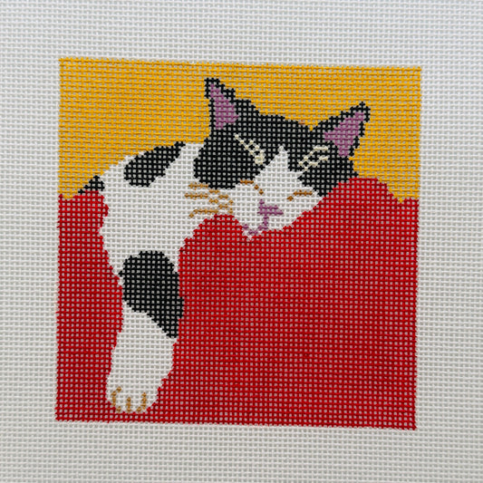 Sleeping Cat Needlepoint Canvas
