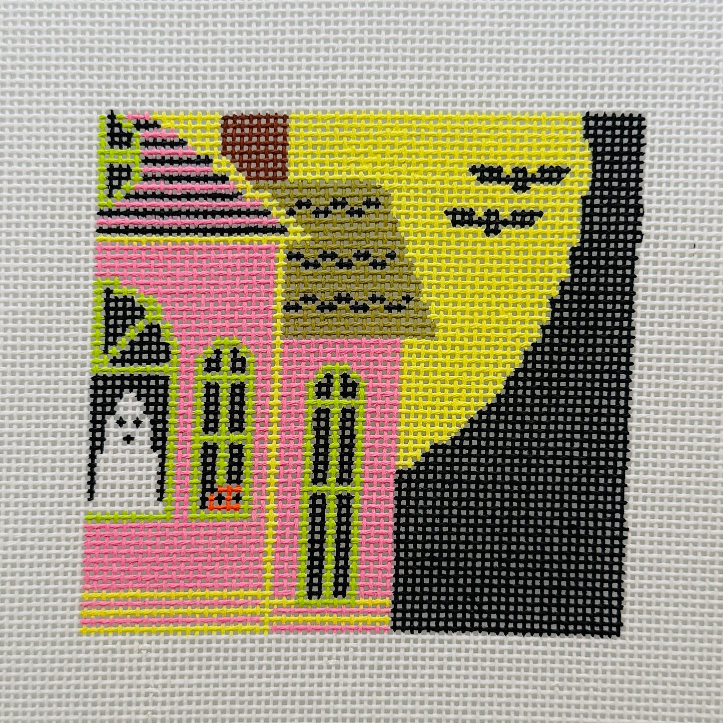 Haunted House Needlepoint Canvas