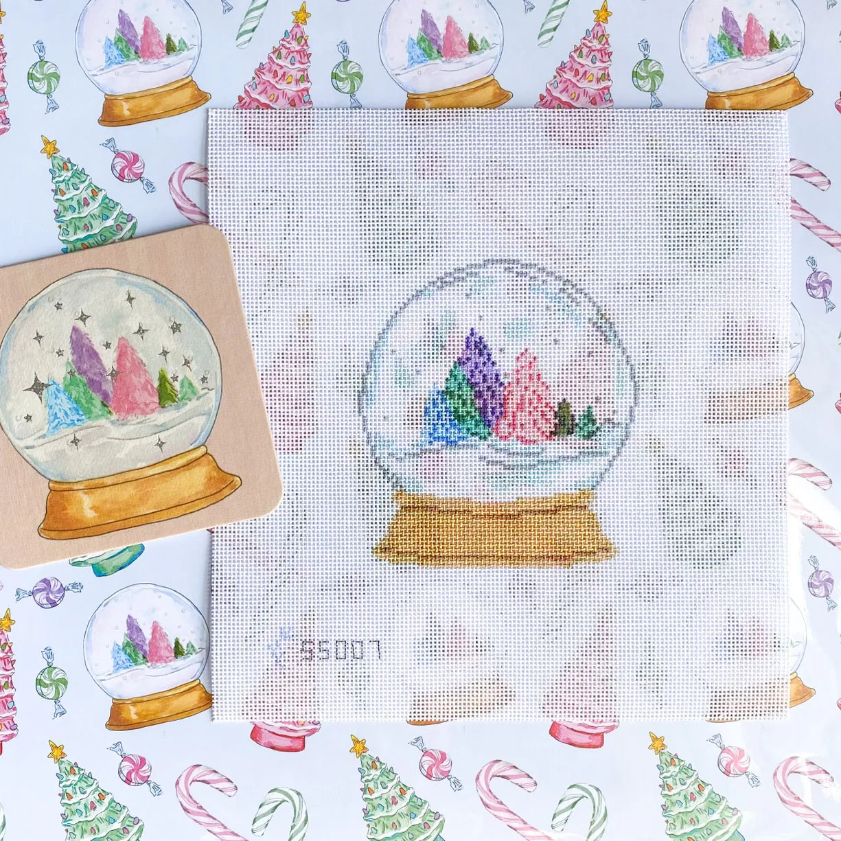 Emily Quigley Snow Globe Needlepoint Canvas