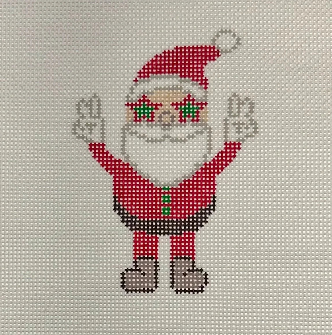 Influencer Santa Needlepoint Canvas