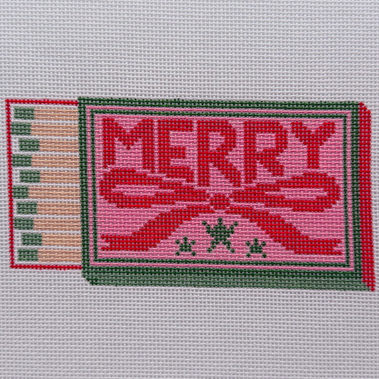 Merry Matchbox Needlepoint Canvas