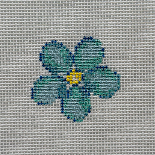 Mini Forget Me Not Needlepoint Canvas