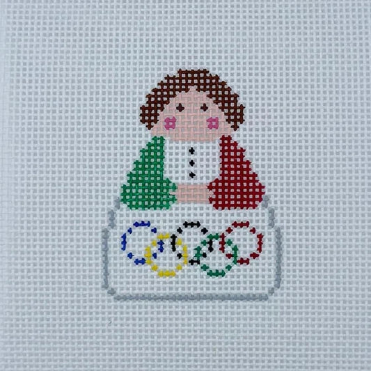 Italian Olympic Stitch-It Angel Needlepoint Canvas