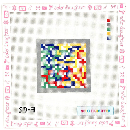 Blokus Board Game Needlepoint Canvas