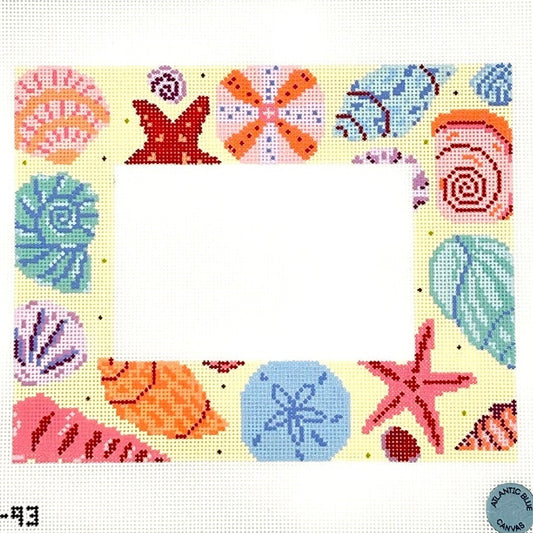 Shell Frame Needlepoint Canvas