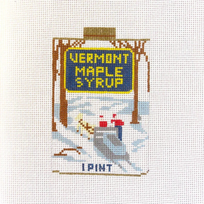 Large Liquid Gold Vermont Syrup (13M) Needlepoint Canvas