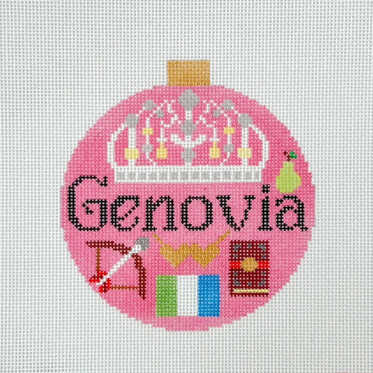 Genovia Round Needlepoint Canvas