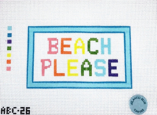 Beach Please Needlepoint Canvas