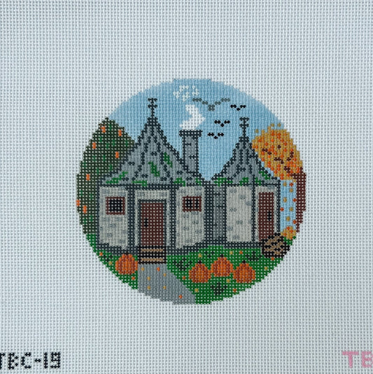 Hagrid's Hut Round Needlepoint Canvas