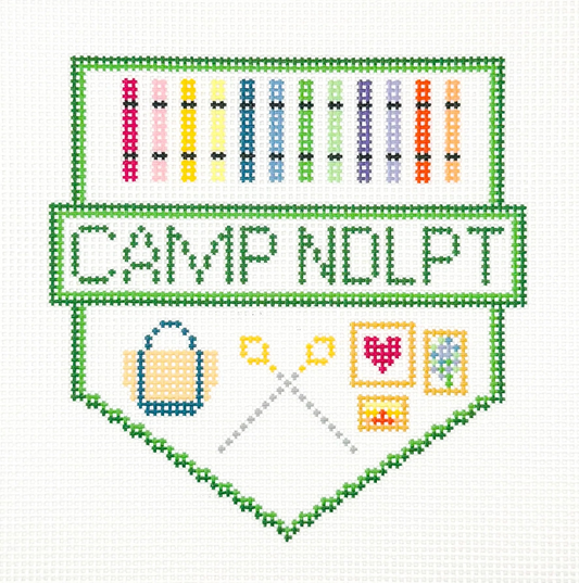 Camp NDLPT Pennant Needlepoint Canvas