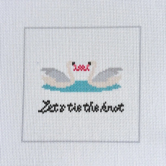 Let's Tie the Knot Needlepoint Canvas