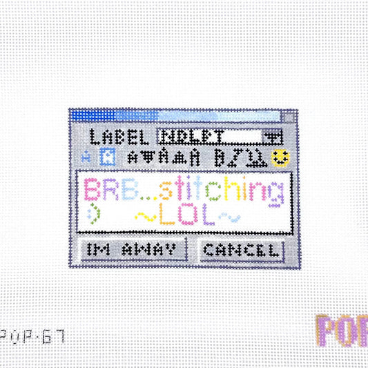 NDLPT Away Message Needlepoint Canvas