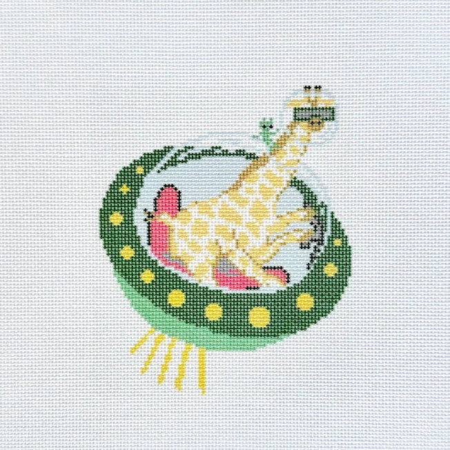 Dolce Vita Galactic Giraffe Needlepoint Canvas