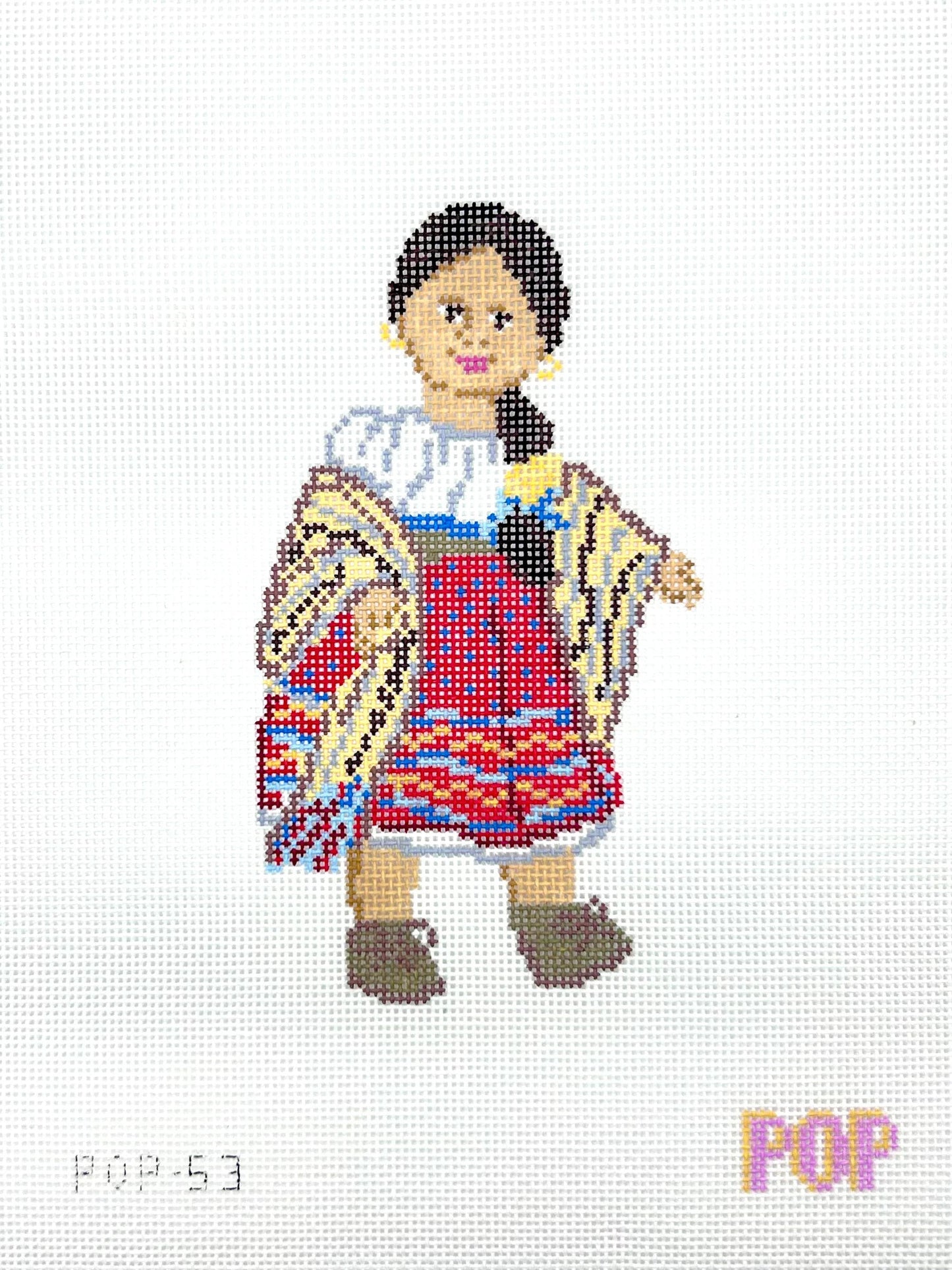 Josefina Doll Needlepoint Canvas