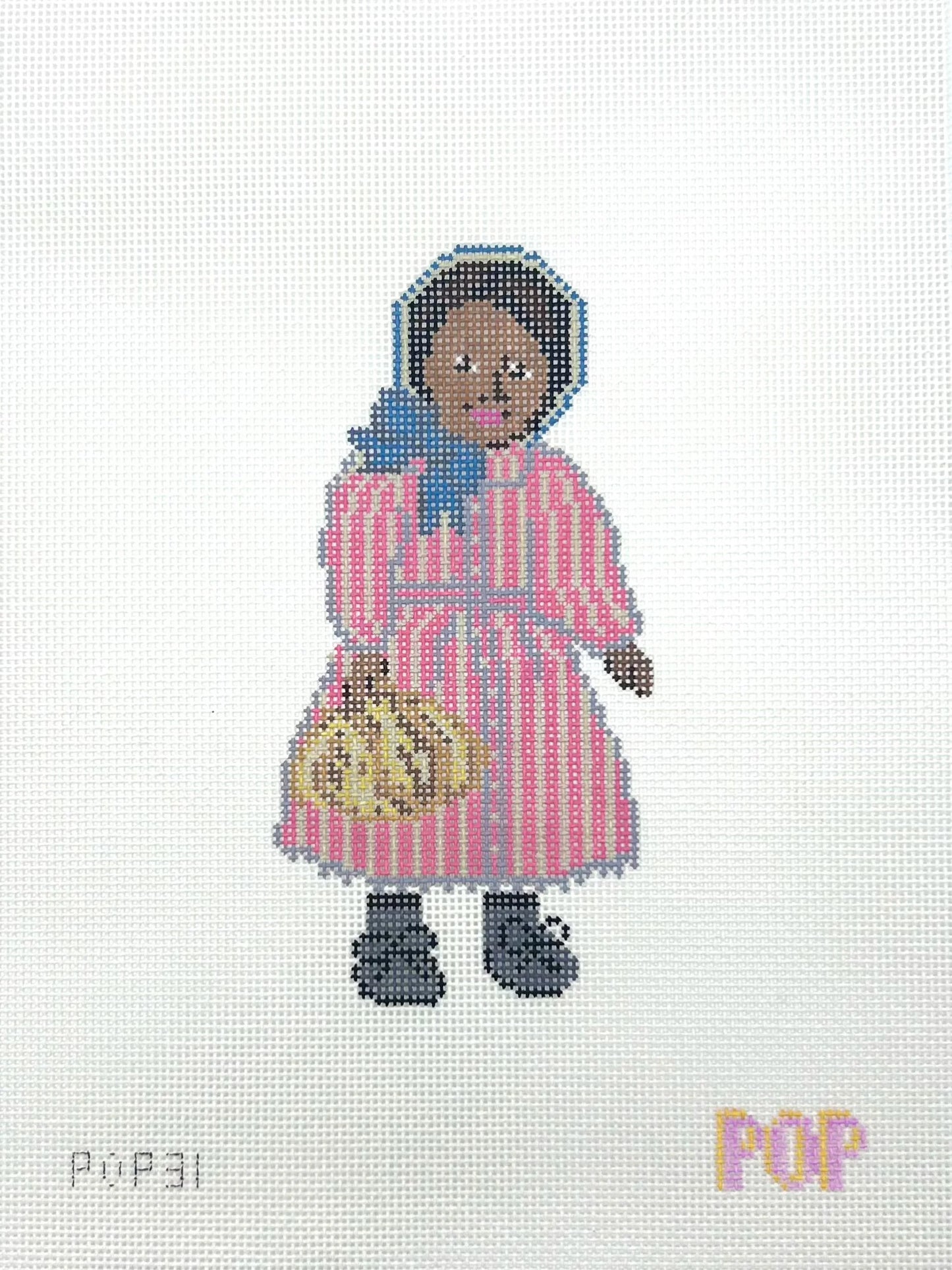 Addy Doll Needlepoint Canvas