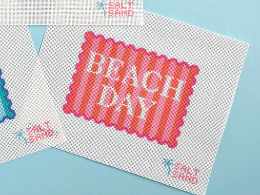 Beach Day Needlepoint Canvas