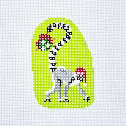 Holiday Lemur Needlepoint Canvas