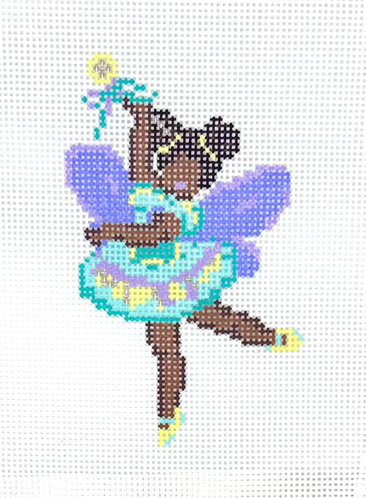 Teal Fairy Needlepoint Canvas