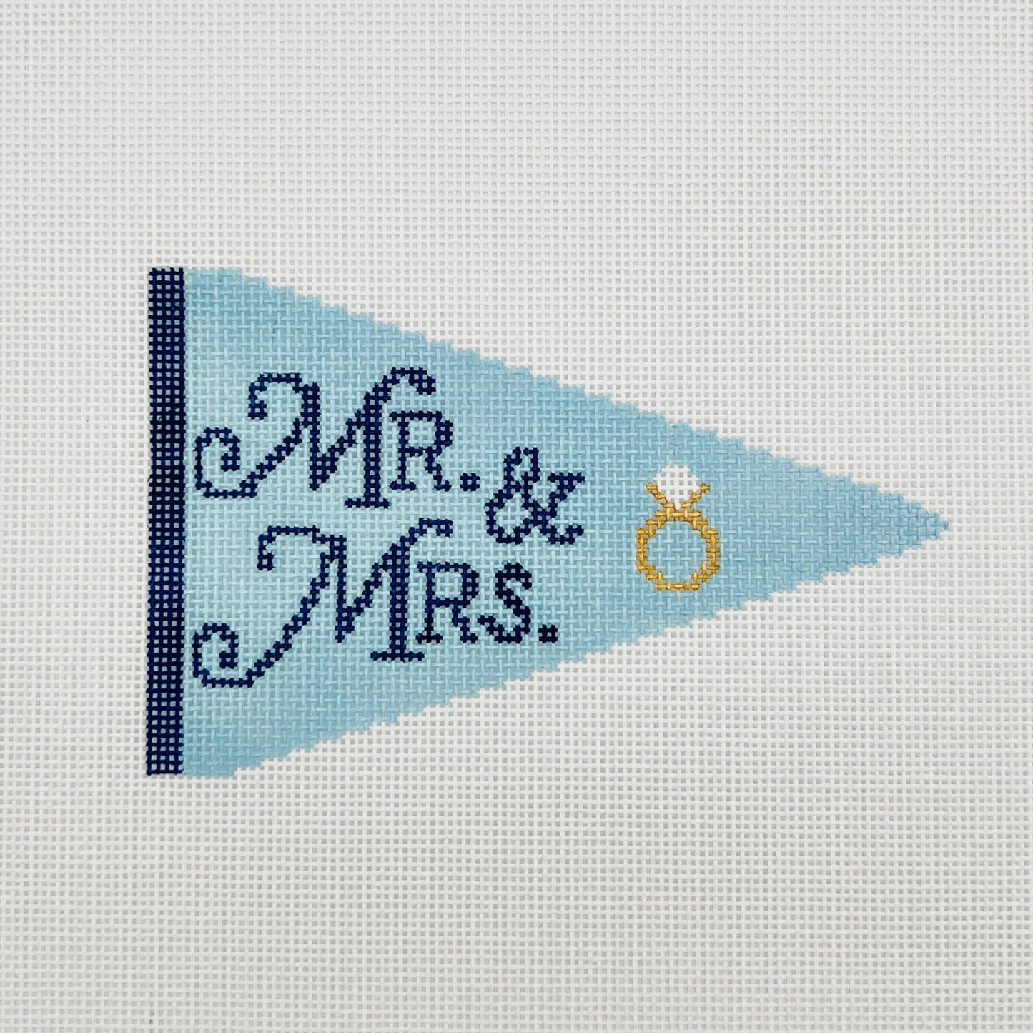 Wedding Flag Needlepoint Canvas