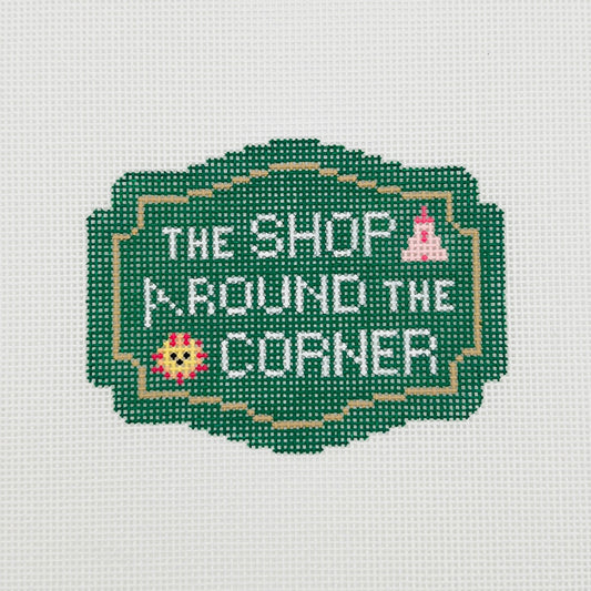 Shop Around the Corner Needlepoint Canvas