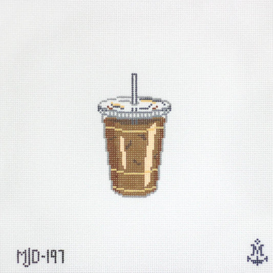 Iced Coffee Needlepoint Canvas