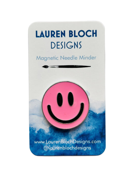 Light Pink Smiley Face Needle Minder