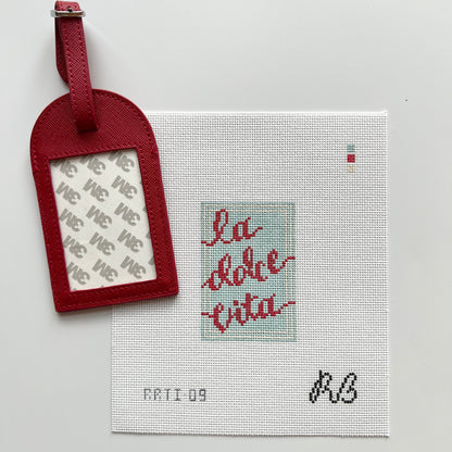 Self Finishing Set: La Dolce Vita and Red Luggage Tag