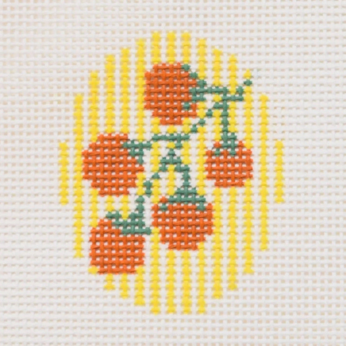 Mini Tomato Charm Needlepoint Canvas