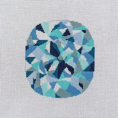 Engagement Diamond - Cushion Cut Needlepoint Canvas