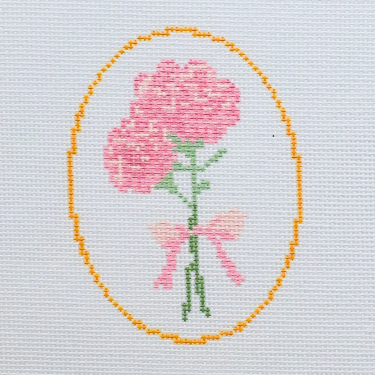 1st Year Anniversary Carnations (Flower Series) Needlepoint Canvas