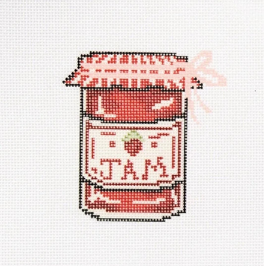 Strawberry Jam Needlepoint Canvas