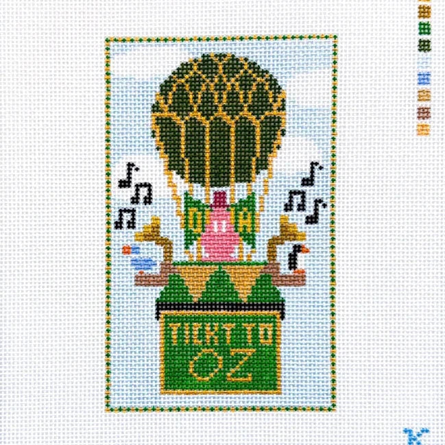 Ticket to Oz Needlepoint Canvas