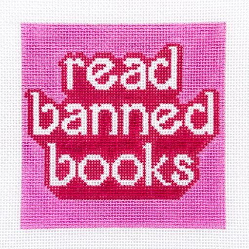 Read Banned Books Needlepoint Canvas