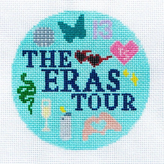 Eras Tour Round Needlepoint Canvas