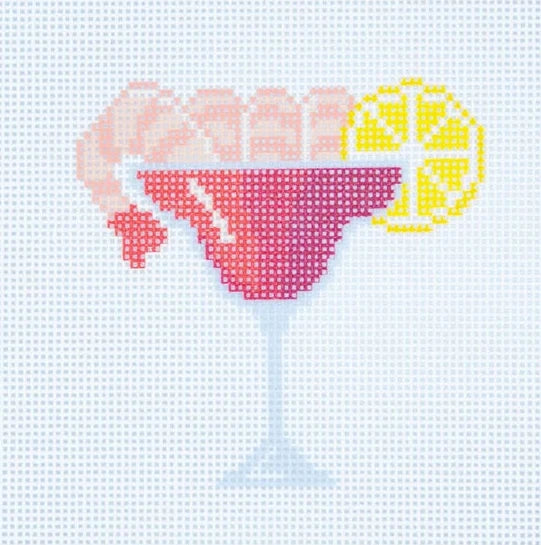 Shrimp Cocktail Needlepoint Canvas