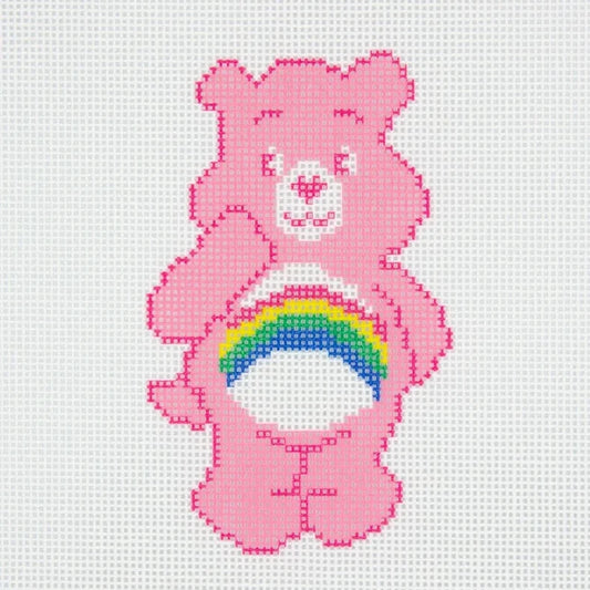 Rainbow Bear Needlepoint Canvas