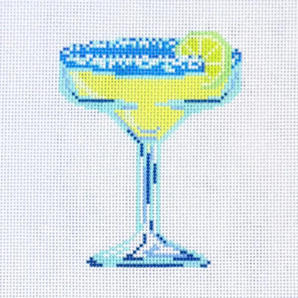 On The Rocks Margarita Needlepoint Canvas
