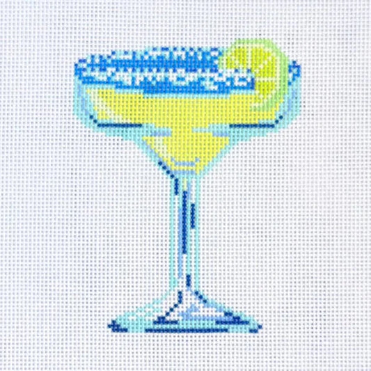 On The Rocks Margarita Needlepoint Canvas
