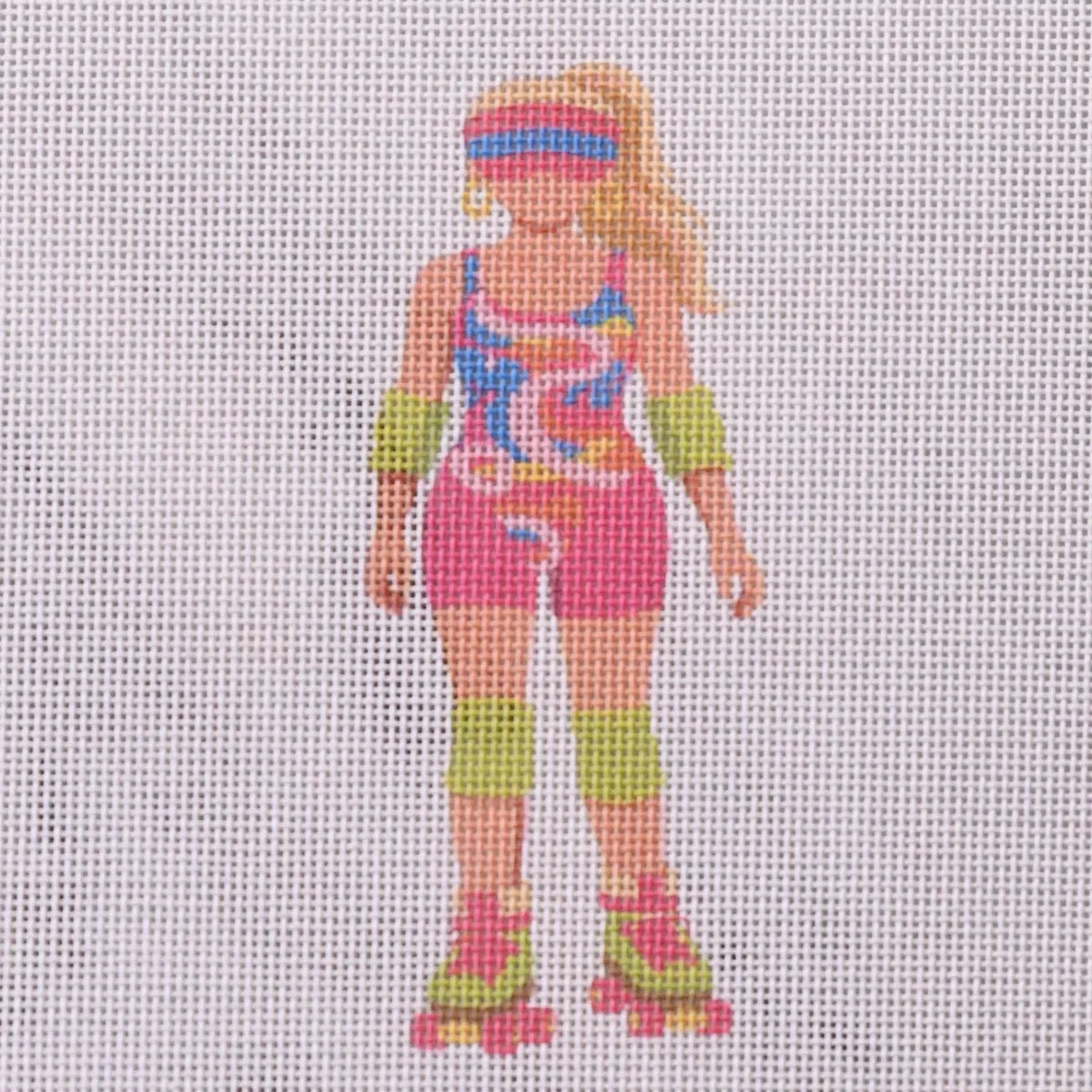 '80s Rollerskate Needlepoint Canvas