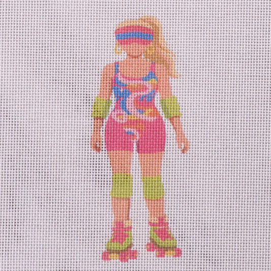 '80s Rollerskate Needlepoint Canvas