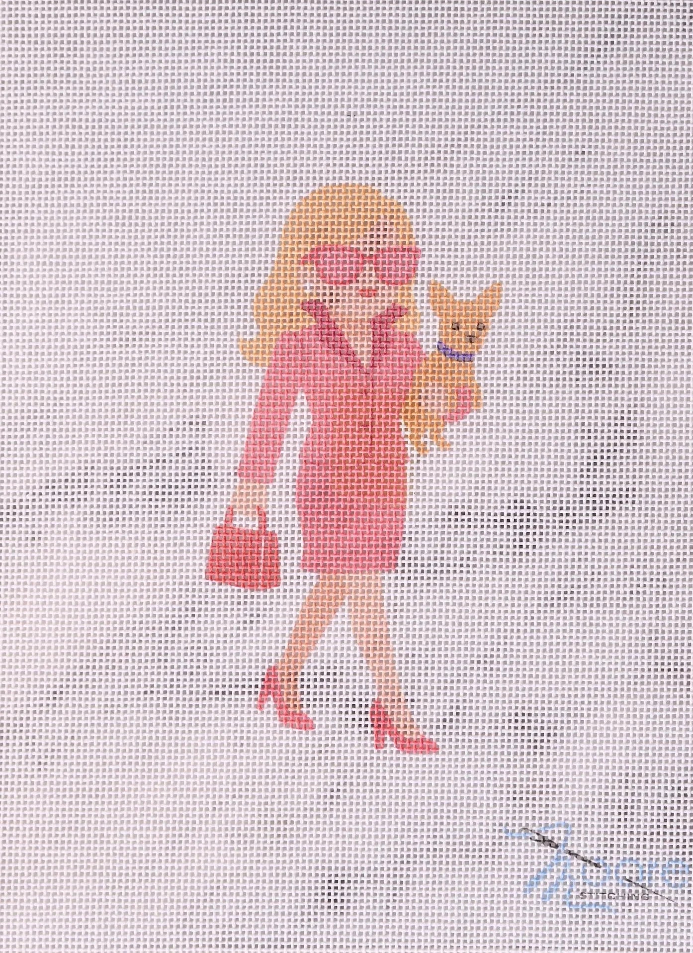Elle Woods Needlepoint Canvas